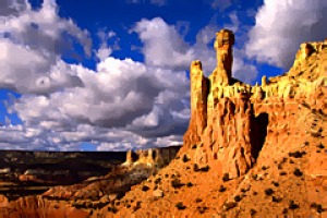 Desert design ... Chimney Rock at Ghost Ranch.