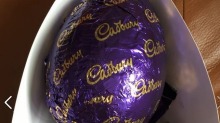 Woman finds glasses inside Cadbury egg.