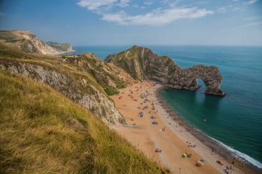 DURDLE DOOR in Dorset England on  a beautiful summer day...perfection.