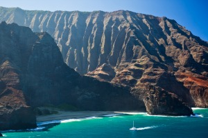 The Napali coast