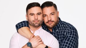 Chris and Grant, the gay couple on Seven's reality series Bride & Prejudice.