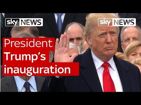 US President Donald Trump's inauguration speech