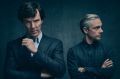 Not seeing eye to eye: Benedict Cumberbatch and Martin Freeman as Sherlock Holmes and Dr Watson. 