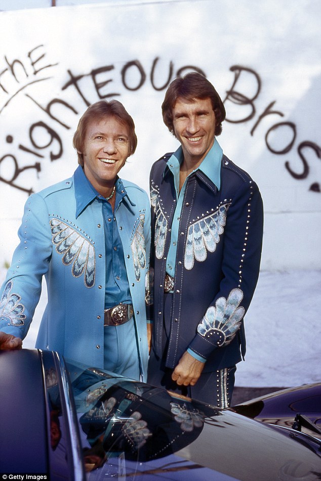 Bill Medley (right) is one half of the famed Righteous Brothers signing duo with Bobby Hatfield (left). They are pictured above in 1974 - two years before his ex-wife was murdered