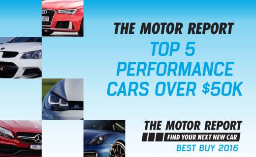 TMR Best Buy 2016 - Top 5 Performance Cars Over $50k: HSV Clubsport R8 LSA, Audi RS3, VW Golf R, Mercedes-AMG C63, Porsche Cayman GT4