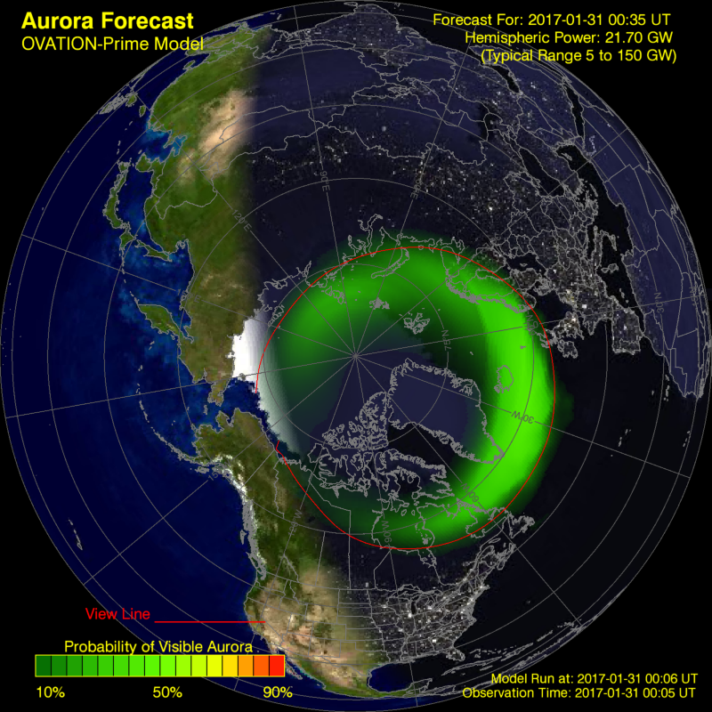 Aurora ovation plot