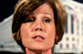 Acting Attorney General Sally Yates was fired by Donald Trump. 