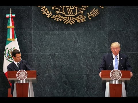 Mexican President Nieto reacts to Trump's proposed border wall