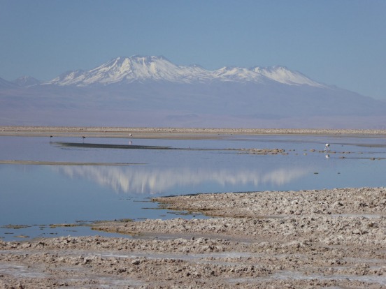 Dateline Chile. This photo was taken on the huge salt lake in the Atacama desert which is 100 km in length by 80 km ...