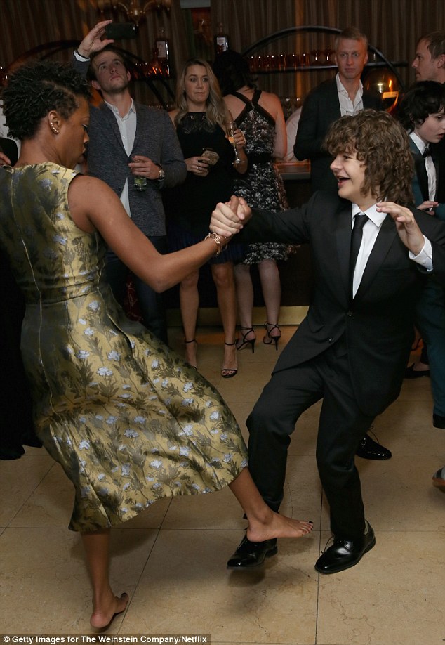 He's got moves: He also danced with Orange Is The New Black star Samira Wiley