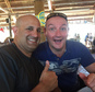 In this screen grab of a photo from a Facebook posting, Col. Victor Garcia, left, who served as the senior officer overseeing CENTCOM¿s counter-propaganda program from 2013 to mid-2016, poses on vacation with his friend Simon Bergman at Gilbert¿s Resort in Key Largo, Fla. The photo was removed from Facebook shortly after it was posted on Sept. 16, 2016.  Two weeks later, a $500 million contract was awarded to a team of companies that included Bergman¿s firm M&C Saatchi. A whistleblower complaint filed with Central Command¿s inspector general said the photo created a ¿clear impression and perception of impropriety.¿ (AP Photo)