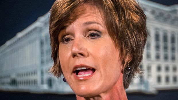 Donald Trump fired acting US attorney-general Sally Yates.