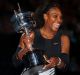 Serena Williams with the Daphne Akhurst Trophy.