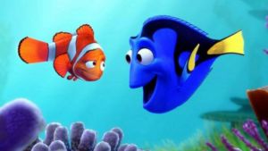 One more time: Marlin and Dory reunite for the  sequel <i>Finding Dory</i> .
