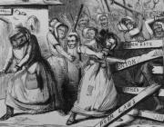 Contemporary cartoon of the Rebecca riots