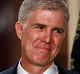 Judge Neil Gorsuch stands with his wife Louise as US President Donald Trump announces him as his pick for the Supreme Court. 