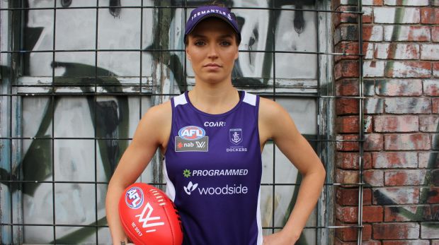 Women's Fremantle Dockers player Ebony Antonio.