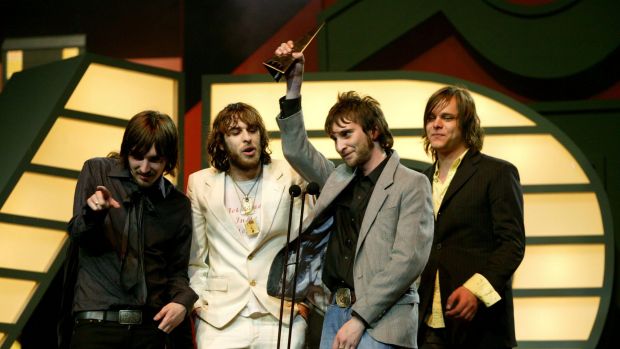 Jet, pictured at the 2004 Aria Awards, are enjoying each other's company again.