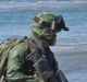 Australian and Singapore soldiers take part in an exercise at Shoalwater Bay.