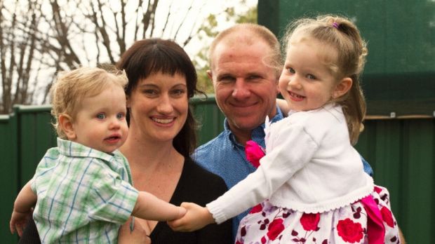 Three-year-old Annabelle Potts (right) has been diagnosed with a rare and aggressive brain tumour. She is pictured with ...