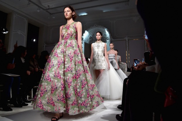 An onslaught of silk, taffeta and tulle on the Giambattista Valli runway.