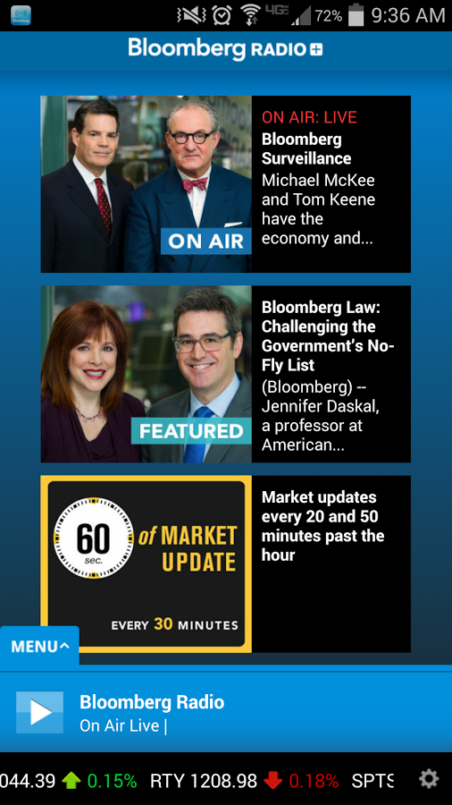    Bloomberg Radio+- screenshot  