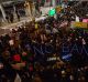 Thousands protest against the Muslim immigration ban at John F. Kennedy International Airport on January 28, 2017 in New ...