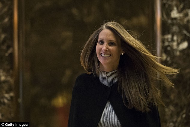 Staff: It was revealed earlier this week that she hired longtime friend Stephanie Winston Wolkoff (above in Trump Tower this past December), who got her start under Anna Wintour at Vogue, as an advisor