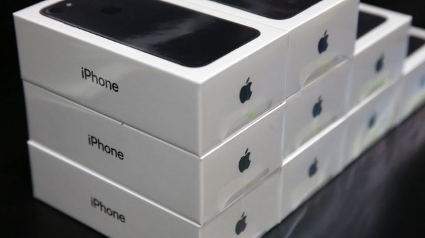 Apple sold 78.29 million iPhones in its fiscal first quarter ended December 31, up from 74.78 million a year earlier.
