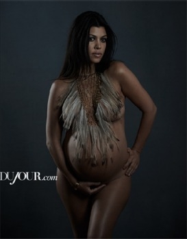 Kourtney said, "What appeals to me is celebrating the shape of my body being pregnant and capturing that time in my life ...
