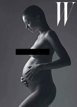 Miranda Kerr disrobed for the 'family' edition of <i>W</i> magazine. The stunning black and white photo was shot by ...