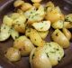 Closeup of the Roasted Potatoes Baked potatoes with herbs for Owen Pidgeon's column March 2.