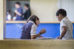 Children in classroom