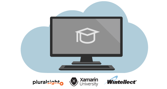 World-class training and support with Pluralsight, Xamarin University, and Wintellect