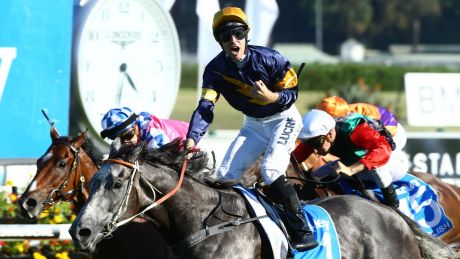 Main contender: Tommy Berry wins the TJ Smith on Chautauqua. 