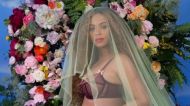 Beyonce shows off her baby bump in an Instagram post announcing her pregnancy.