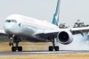 The Cathay Pacific A350 arrives in Melbourne for the first time.
