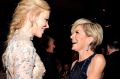 Australia's Foreign Minister Julie Bishop (L) and actress Nicole Kidman attend the 2017 G'Day Black Tie Gala at ...