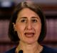 Gladys Berejiklian speaks at a press conference  on Monday.