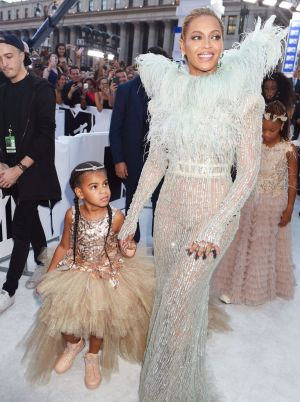Blue Ivy Carter and Beyonce attend the 2016 MTV Video Music Awards at Madison Square Garden.