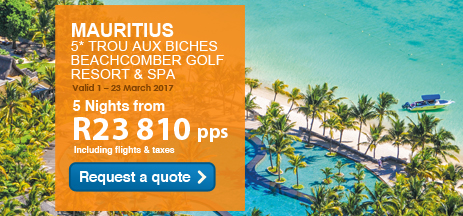 Mauritius: 5* Trou aux Biches Beachcomber Golf Resort & Spa - Last minute special