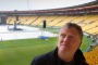 Guns N' Roses' production manager Dale Skjerseth prepares for a wet show in Wellington.