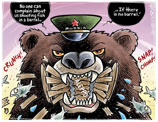 Mike Moreu, Thursday December 15: Russian bear.