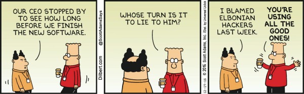 Dilbert, Tuesday December 20