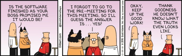 Dilbert, Wednesday December 21st.