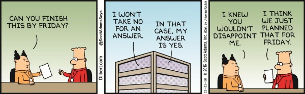 Dilbert, Thursday December 22nd.