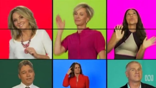 Carrie Bickmore, David Koch star in ABC's Brady Bunch-style music video