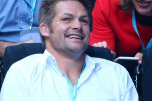 Keen student of the game: Richie McCaw, pictured at the Women's Singles final at the Australian Open last week.