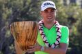 All smiles: Justin Thomas wins in Maui.
