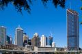Office vacancy rates in Brisbane's CBD have improved, despite 1 William Street (dominating the skyline to the right) ...